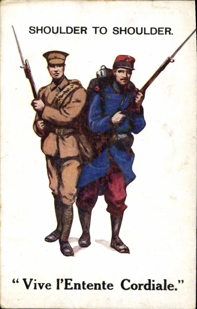 Soldados Aliados — Entente Cordial — D. Salmon, n° 602 - Frente