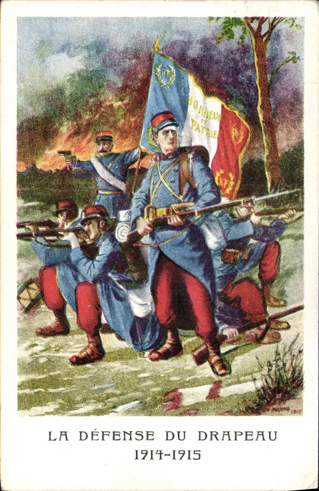 A Defesa da Bandeira — 1914-1915 — Editor: F. INGOGN - Frente