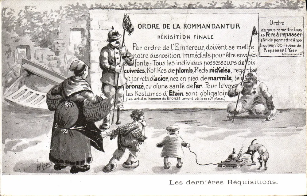 Réquisitions finales — caricatura satírica — Impr. J. D. Lupu, Paris - Frente