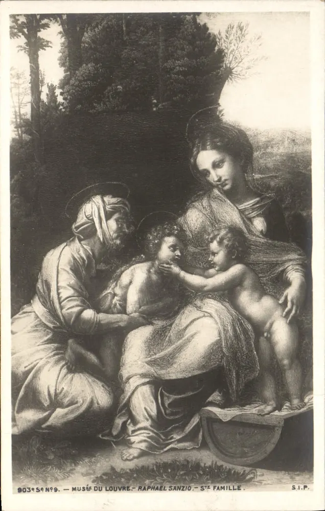 Heilige Familie — Raphael Sanzio — Louvre-Museum — S.I.P. N°8039 - Vorderseite