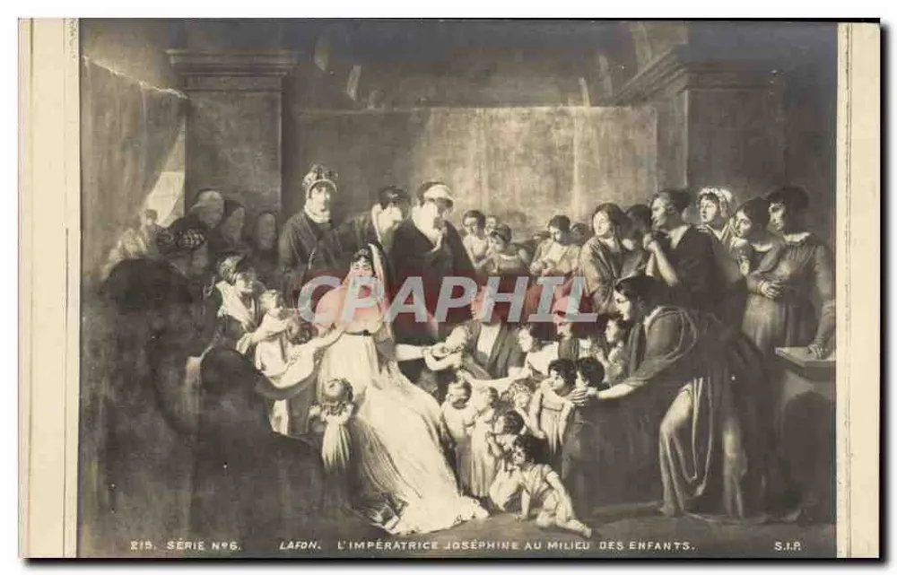 Die Kaiserin Joséphine unter Kindern — Serie Nr. 6 — Lafon - Vorderseite
