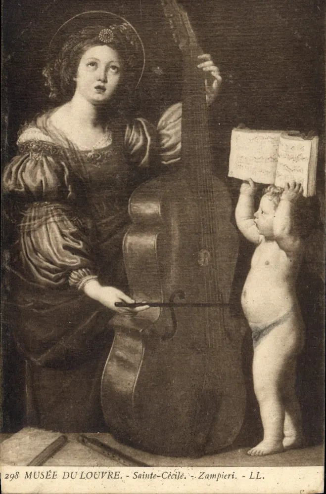 Santa Cecília — Zampieri — Museu do Louvre — n°298 - Frente