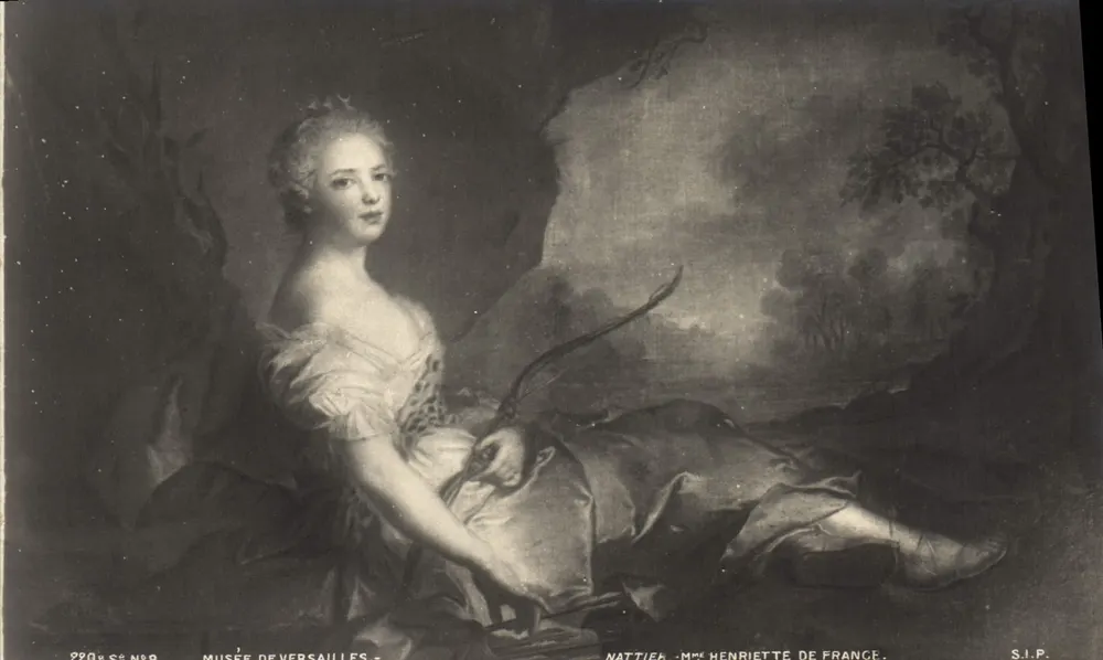 Porträt der Madame Henriette de France — Gemälde von Nattier — Musée de Versailles — S.I.P. - Vorderseite