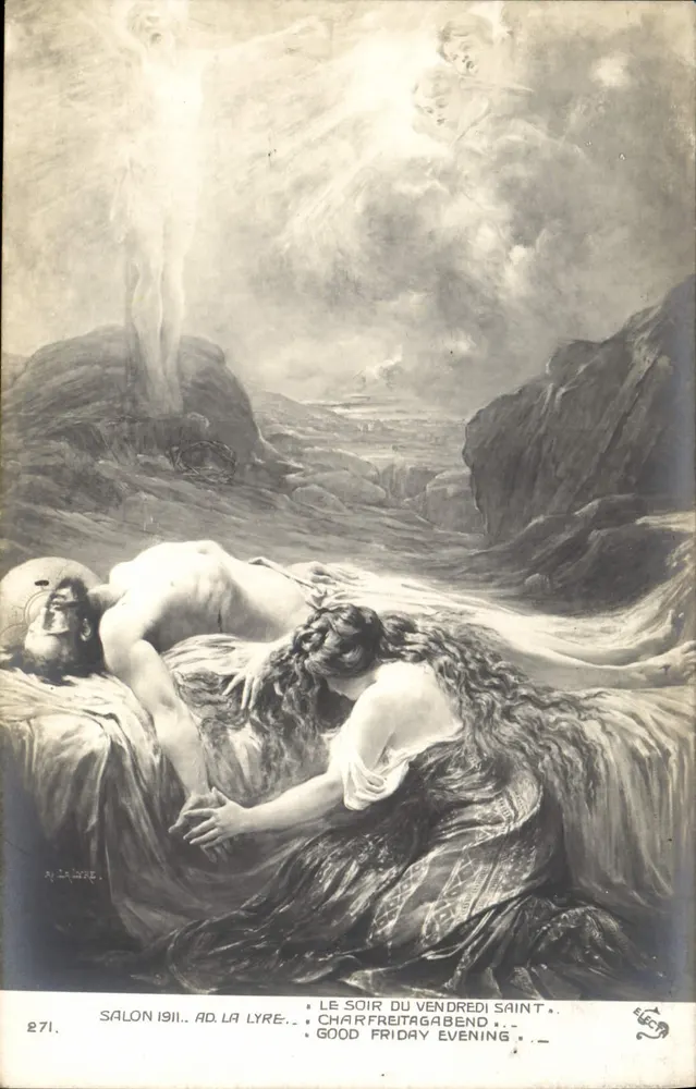 A Noite do Sábado Santo — Salon 1911, Ad. La Lyre — Editor Electa, n° 271 - Frente
