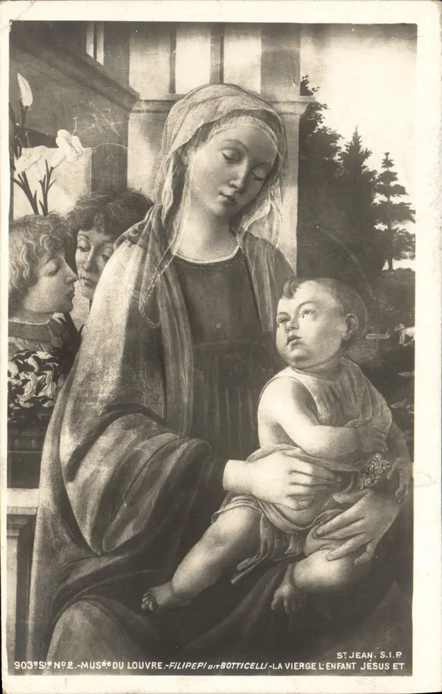 Die Jungfrau mit dem Kind Jesus und dem Heiligen Johannes — Musée du Louvre — Édition S.I.P. n° 903 - Vorderseite