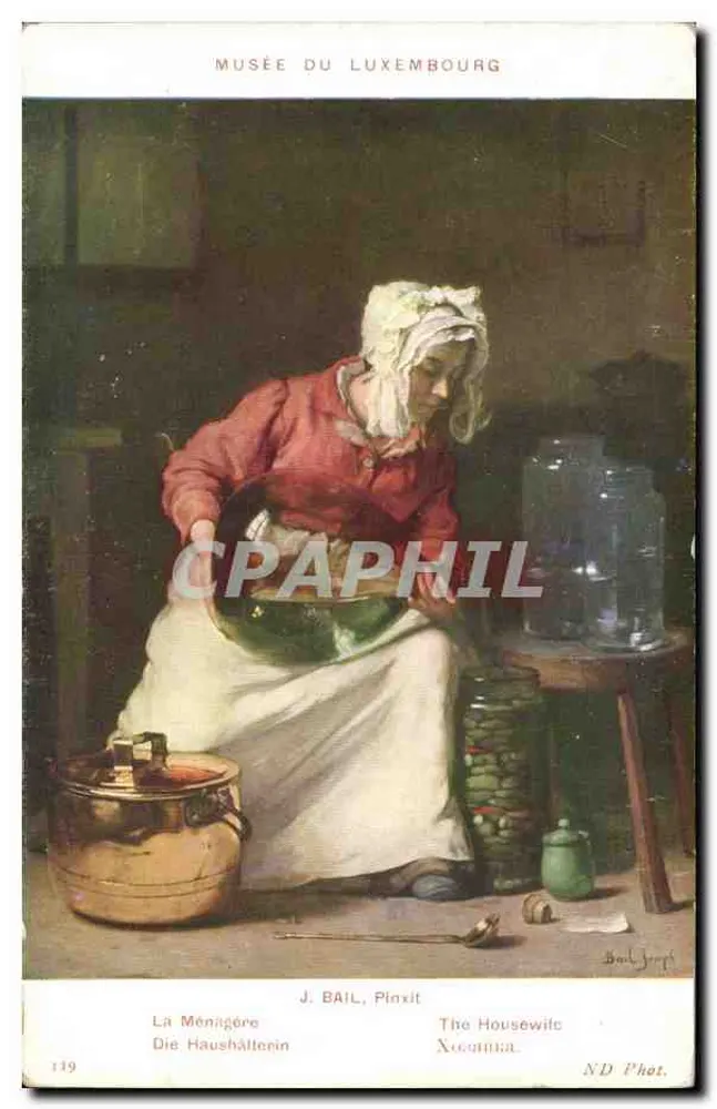 A Ménagère — J. Bail, Pinxit — ND Phot. - Frente