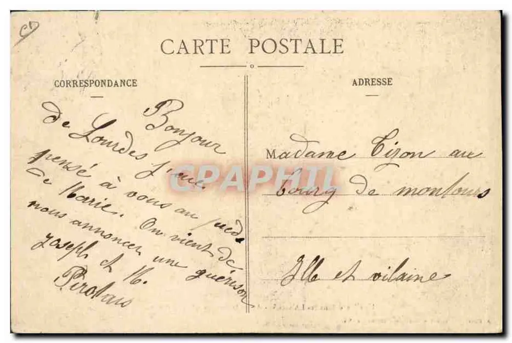 Eine Hochzeit in den LANDES — Nach dem Pardon — Die Etrennes — A. Daury, Nachfolger von Bernède, Morceaux (Landes) - Rückseite