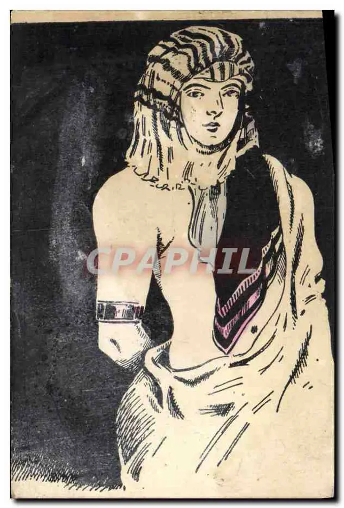 Femme voilée — illustration en noir et blanc — éditeur imprimeur non visible - Frente