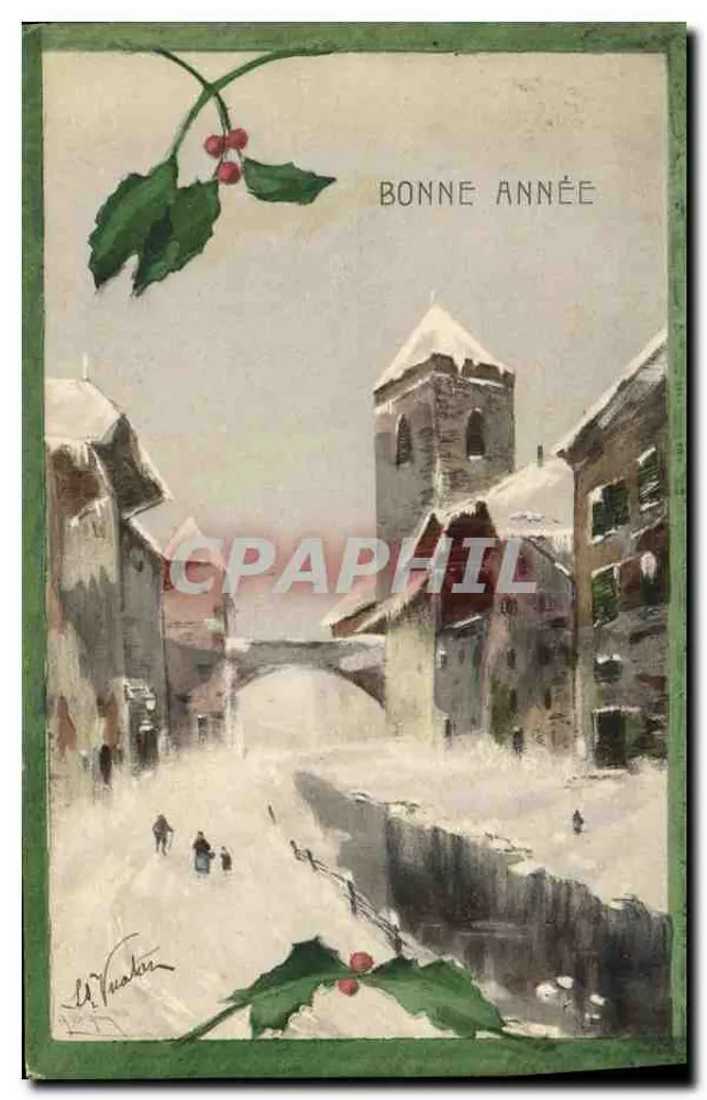 Schneeviertel — Ansicht mit Kirche — M. Vauban, Nr. 239 - Vorderseite