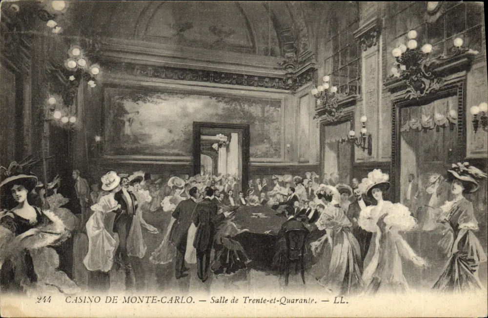 Casino von Monte-Carlo — Saal der Trente-et-Quarante — LL. — N° 244 - Vorderseite