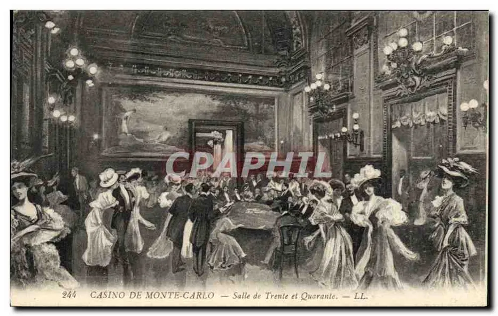 Casino de Monte-Carlo — Raum von Trente et Quarante — LL. — Nr. 244 - Vorderseite