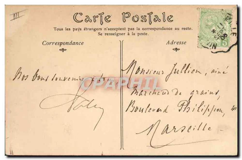 Casino de MONTE-CARLO — Salle Schmitt, Roulette-Tisch — N.B. Phot. - Rückseite