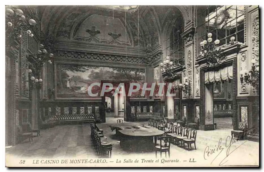 Das Casino von Monte-Carlo — Das Zimmer der Dreißig und Vierzig — LL. — Cécile Gaudin - Vorderseite