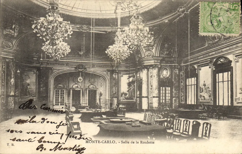 Monte-Carlo — Roulette-Saal — T.B. - Vorderseite