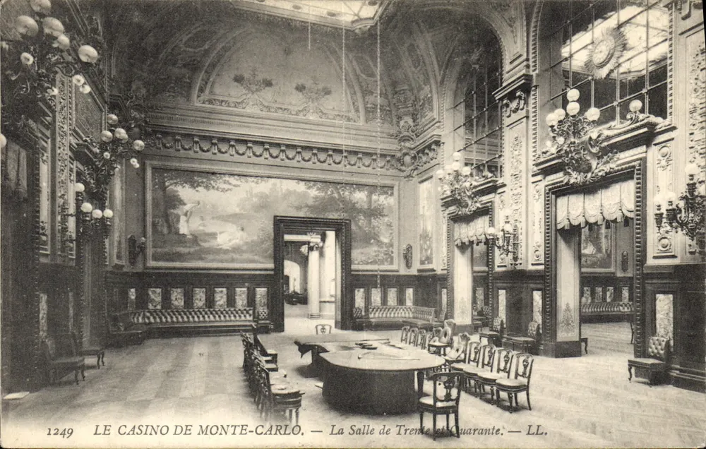 Das Casino von Monte-Carlo — Der Raum Trente et Quarante — LL. n° 1249 - Vorderseite