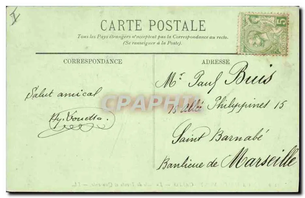 Das Casino von Monte-Carlo — Der Raum Trente et Quarante — LL. n° 1249 - Rückseite