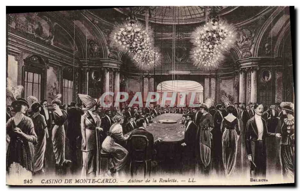 Casino de Monte-Carlo — Um die Roulette — LL. — Seloopa. Nr. 245 - Vorderseite