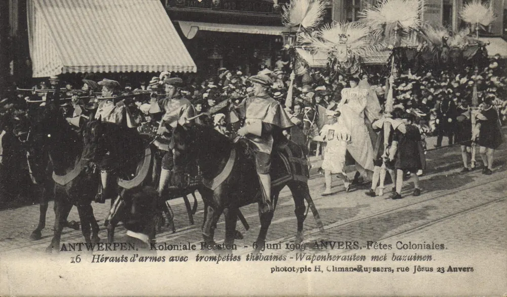 Antwerpen - Kolonialfest - 6. Juni 1909 - Phototypie H. Climan-Ruyssers - Vorderseite