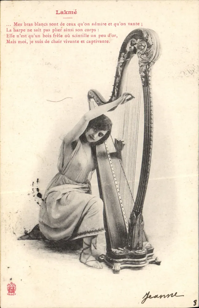 Lakmé — Harp — Uitgever Jeanne, NANCY, n°3 - Voorkant