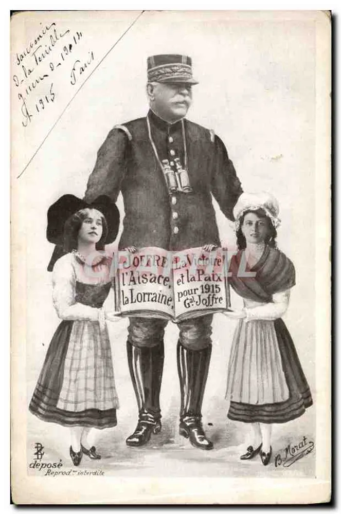 General Joffre — Sieg und Frieden für 1915 — B. Morat - Vorderseite
