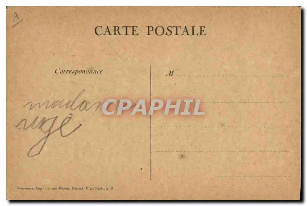 Geral Joffre — Palavra de incentivo à armada — Coquemener, Edit. Paris - Verso