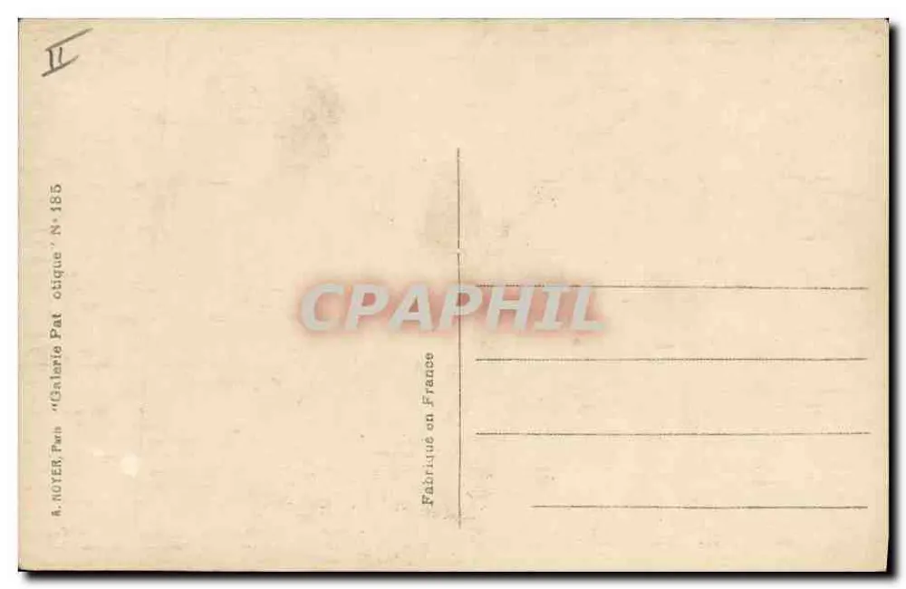 Dois generais em uniforme — condecorações — A. NOYER, Paris, N° 185 - Verso