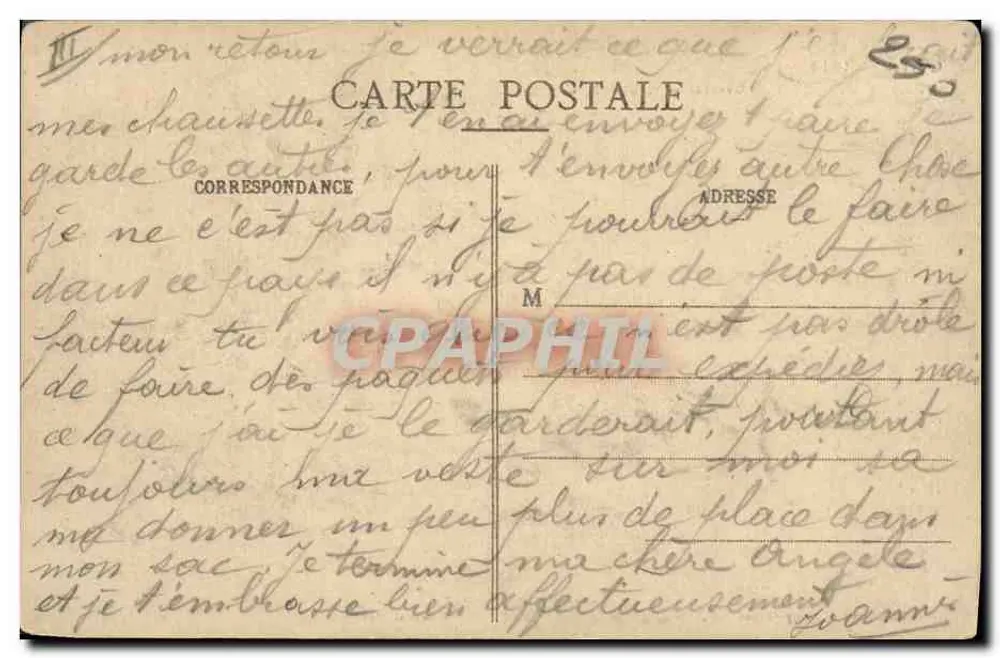 Guerre de 1914 — Réunion de généraux devant une tente — Imprimeries Réunies de Nancy - Verso