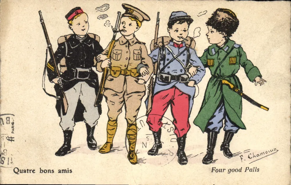 Vier gute Freunde — Vier gute Freunde — F. Chamoun, Nr. 8 - Vorderseite