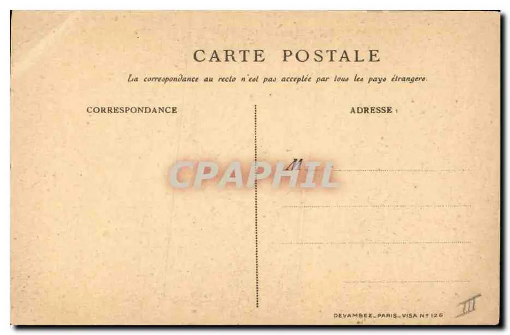 Le Plébiscite en Alsace-Lorraine — caricature d'un ange et d'un vieil homme avec deux enfants — éditeur Devambez, Paris, Visa N°126 - Rückseite