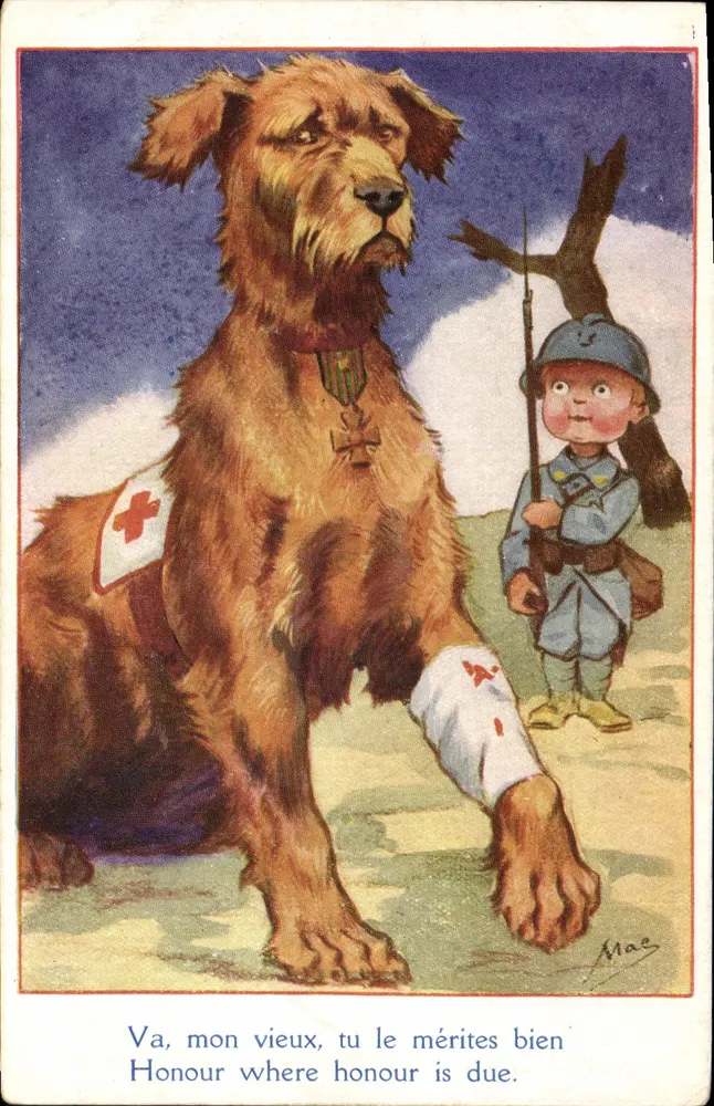 Soldatenhund — Ehrenmedaille — Lafayville, Serie Nr. 016 - Vorderseite