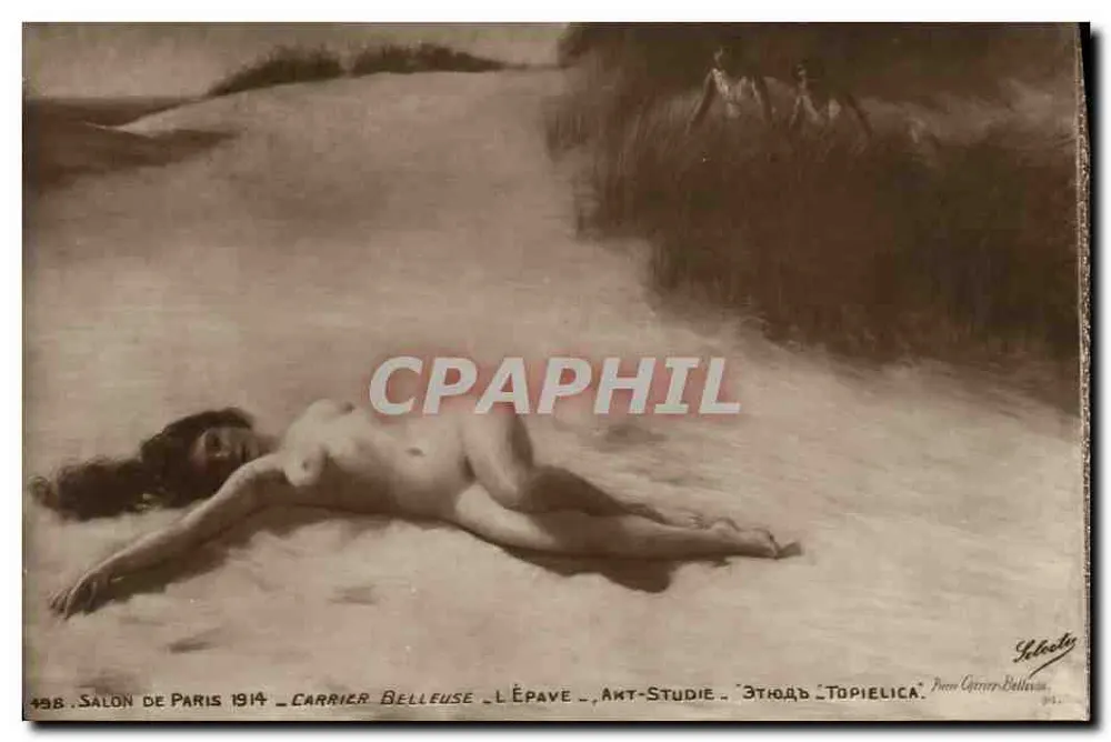 Die Wrack — Ant-Studie — 'Topielica' — Paris Salon 1914 — Carrier Belleuse - Vorderseite