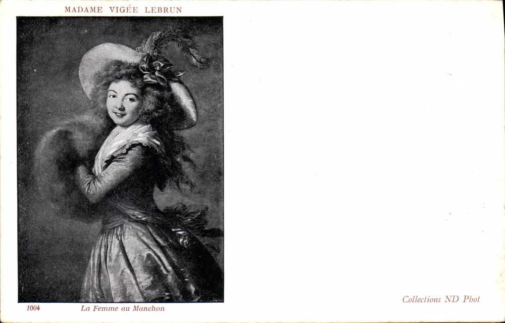 Madame Vigée Le Brun — Die Frau mit dem Ärmel — Collections ND Phot, n°1004 - Vorderseite