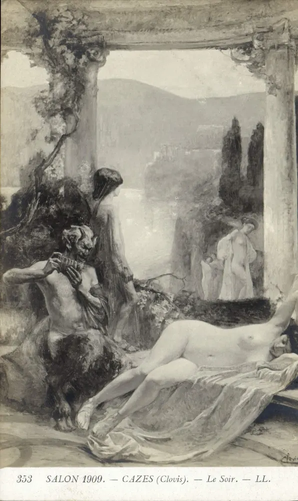 Salão 1909 — Cazès (Clovis) — À Noite — LL. - Frente