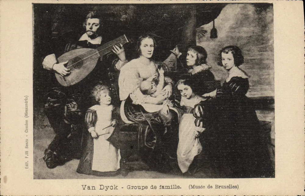 Van Dyck - Familiengruppe — Museum von Brüssel — Verlag F. III Benzo - Cassine (Alessandria) - Vorderseite