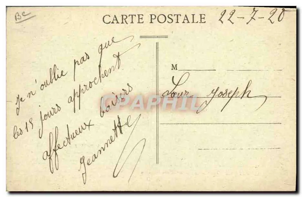 IM LANDAIS-LAND — Storch und sein Herd — Phototypie Marcel Delboy, Bordeaux, Nr. 35 - Rückseite