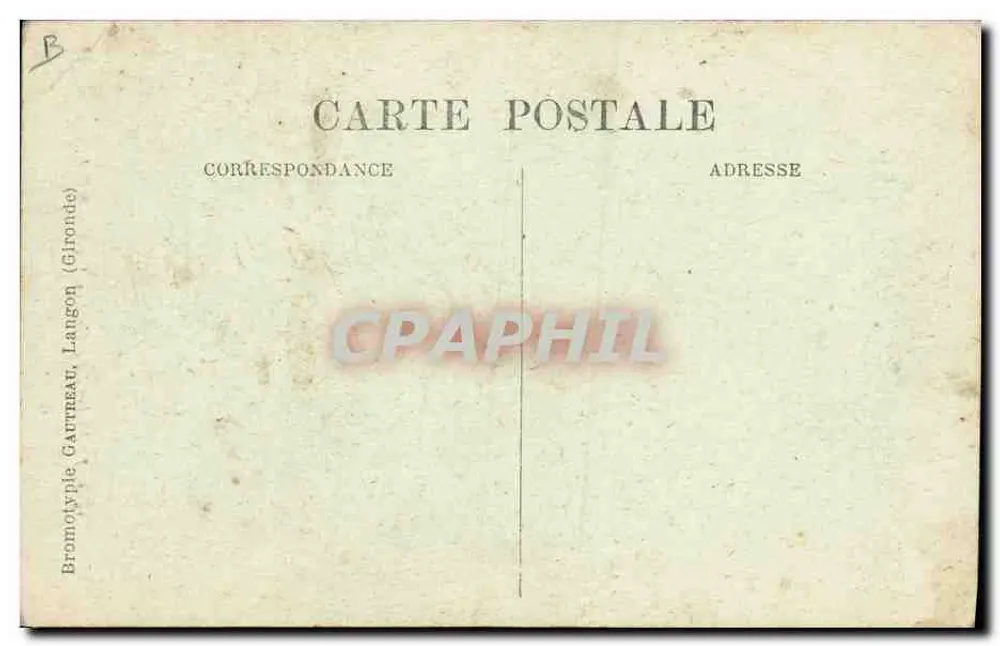 Vieille Landaise filant au Rouet — B.G.L. - Rückseite