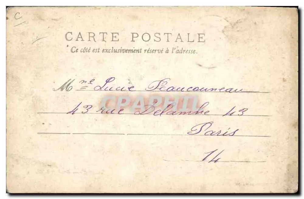 Landes — Mulespannung — F. Bernède, phot. Arjuzaux (Landes) - Rückseite