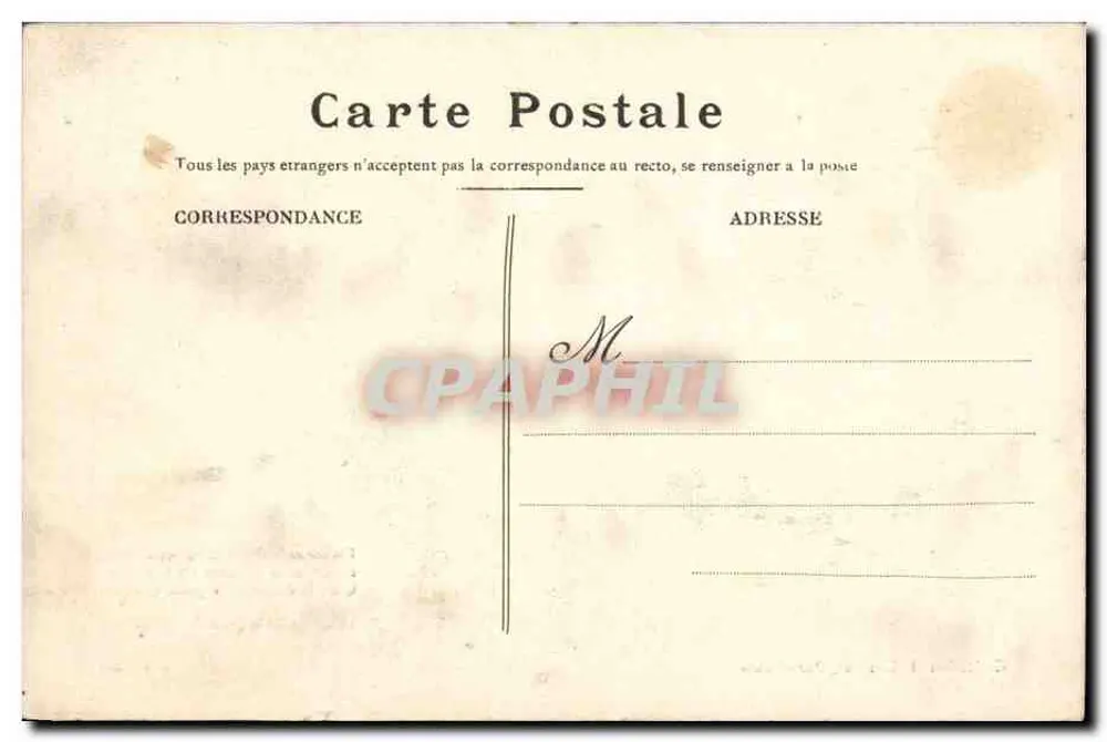 Casal em traje tradicional — canção do bom cidre — Coleção H. Laurent, Port-Louis, n° 3066 - Verso