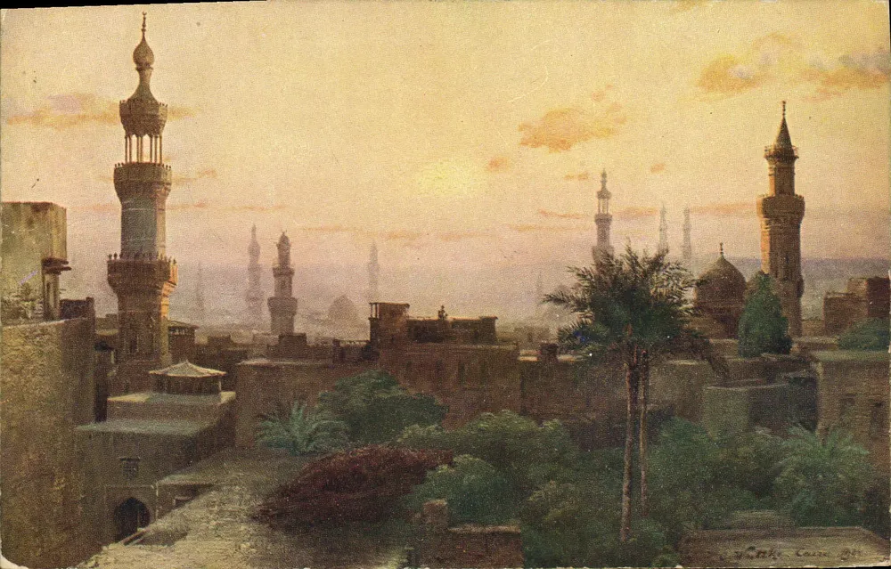 सुबह के काहिरा का दृश्य - वाई. के. के. 1913 - आगे