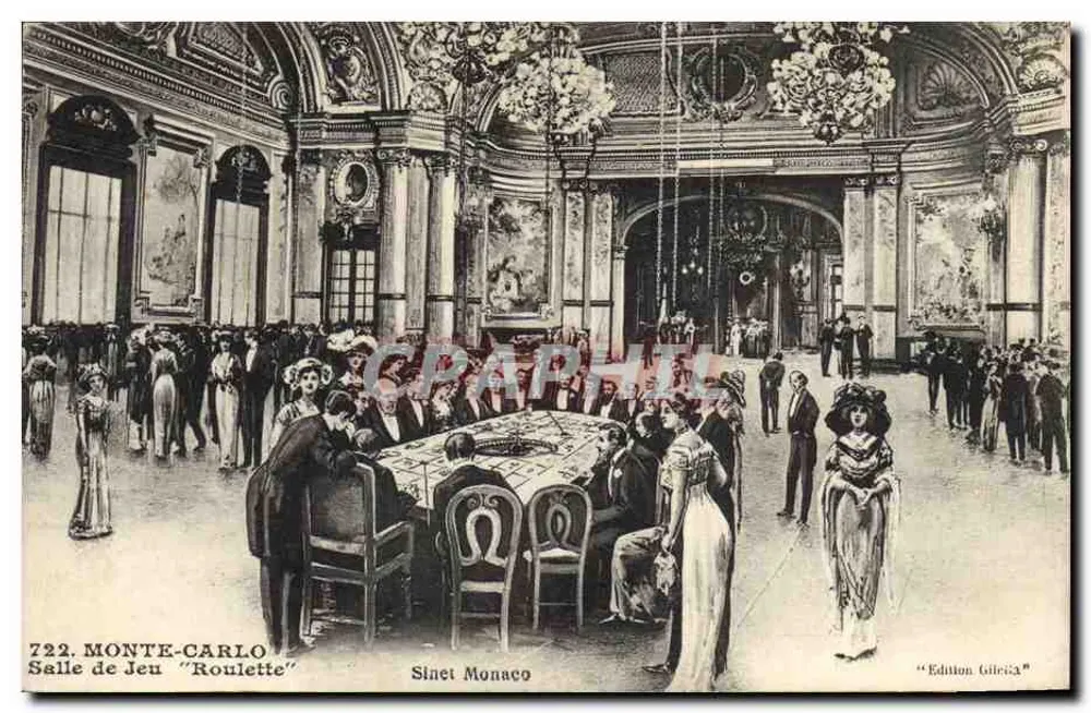 Gambling Hall "Roulette" — Monte-Carlo — Edition Gilletta - Vorderseite