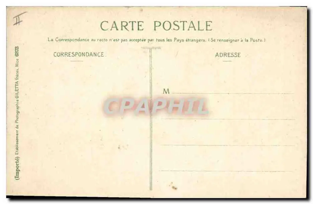 Monte-Carlo — Raum des Trente-Quarante — Édition Gilotta, phot. Nice - Rückseite