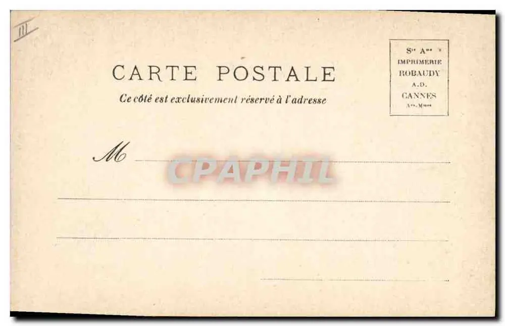 Monte-Carlo — Spielraum — L. Cross, rue Macarani, Nice - Rückseite