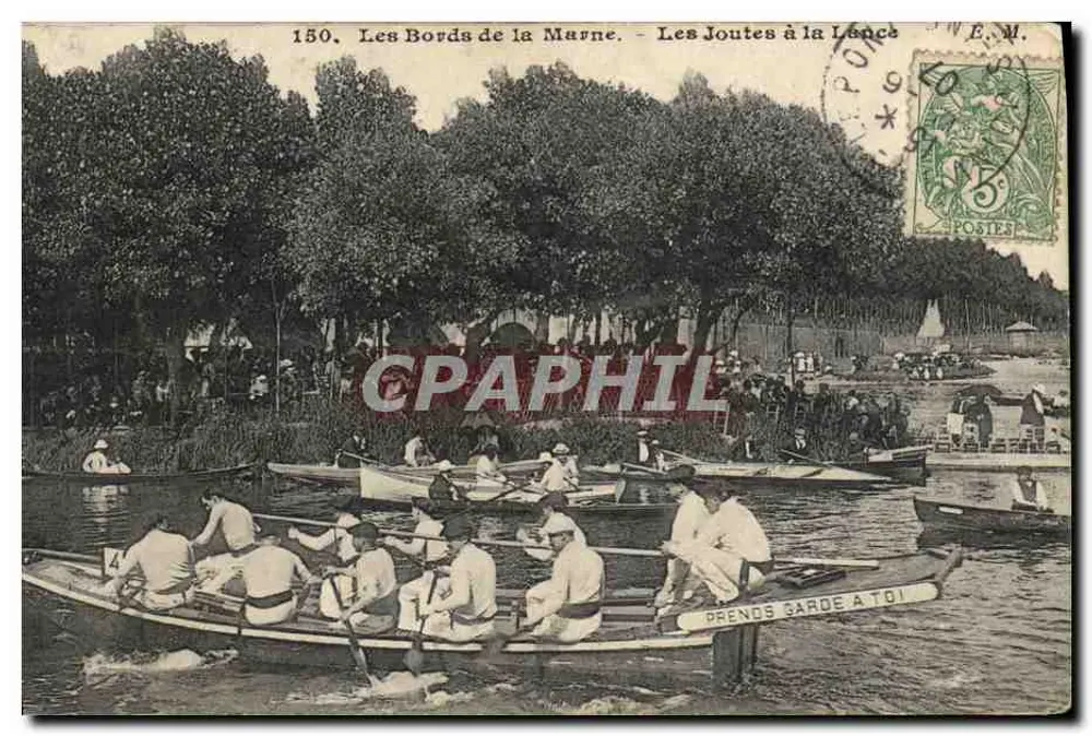 Die Ufer der Marne — Lanzenwettstreit — E.M. n°150 - Vorderseite