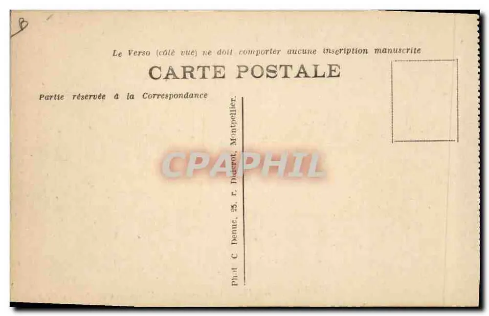 Sainte-Cécile — Estação Balnearia — Concurso de Regatas Regionais — Editor: C. Diderot, 25, rue Denne - Verso