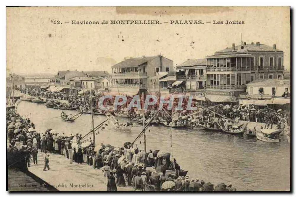 Palavas — As Joutes — Sabatier, editor. Montpellier - Frente