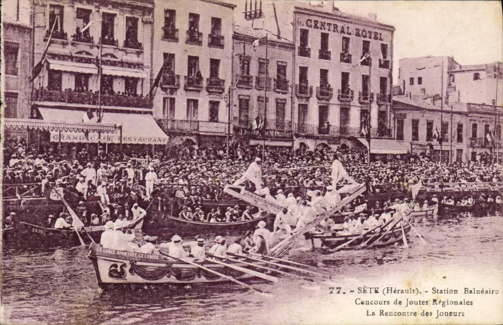 Sète (Hérault) - Bäderstation - Regionales Jousting-Wettkampf - Vorderseite