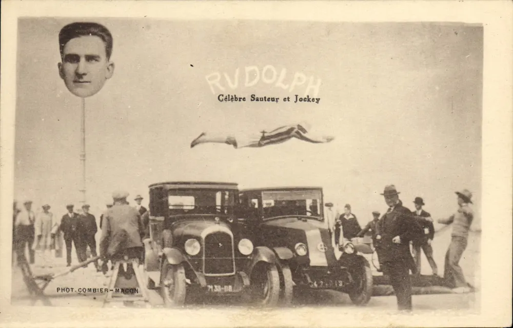 Rudolph — Berühmter Springer und Jockey — Phot. Combier-Macon - Vorderseite