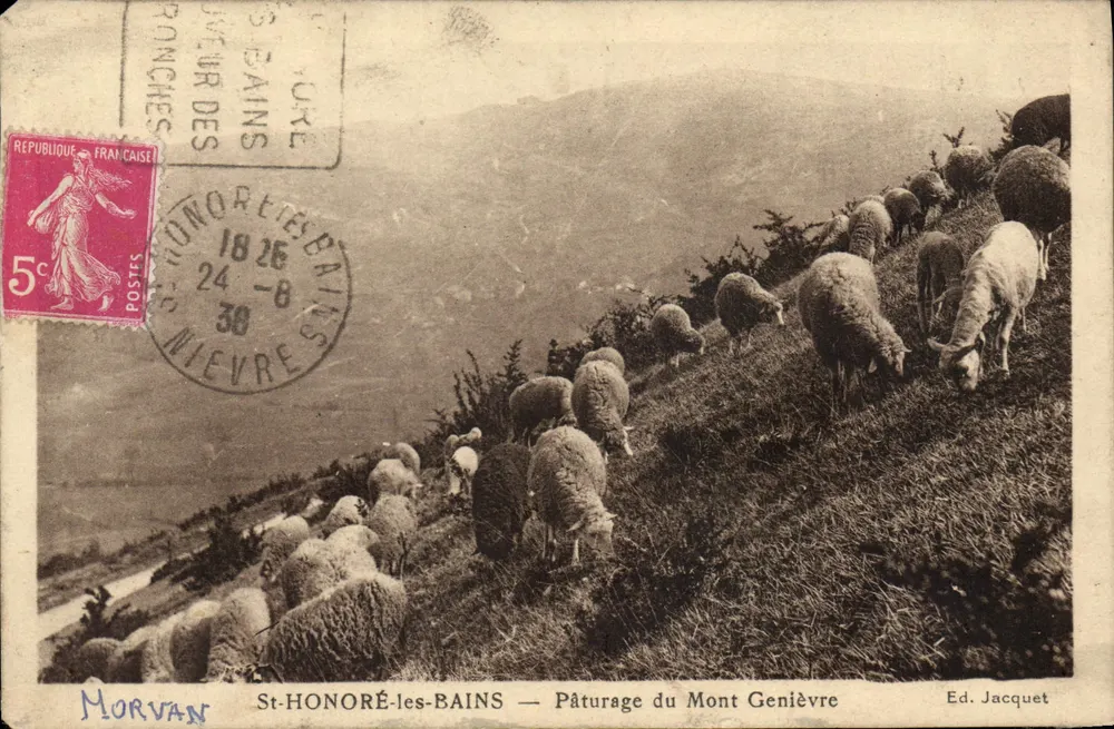 St-Honoré-les-Bains — Ansicht des Pâturages des Mont Genièvre — Verlag Jacquet - Vorderseite