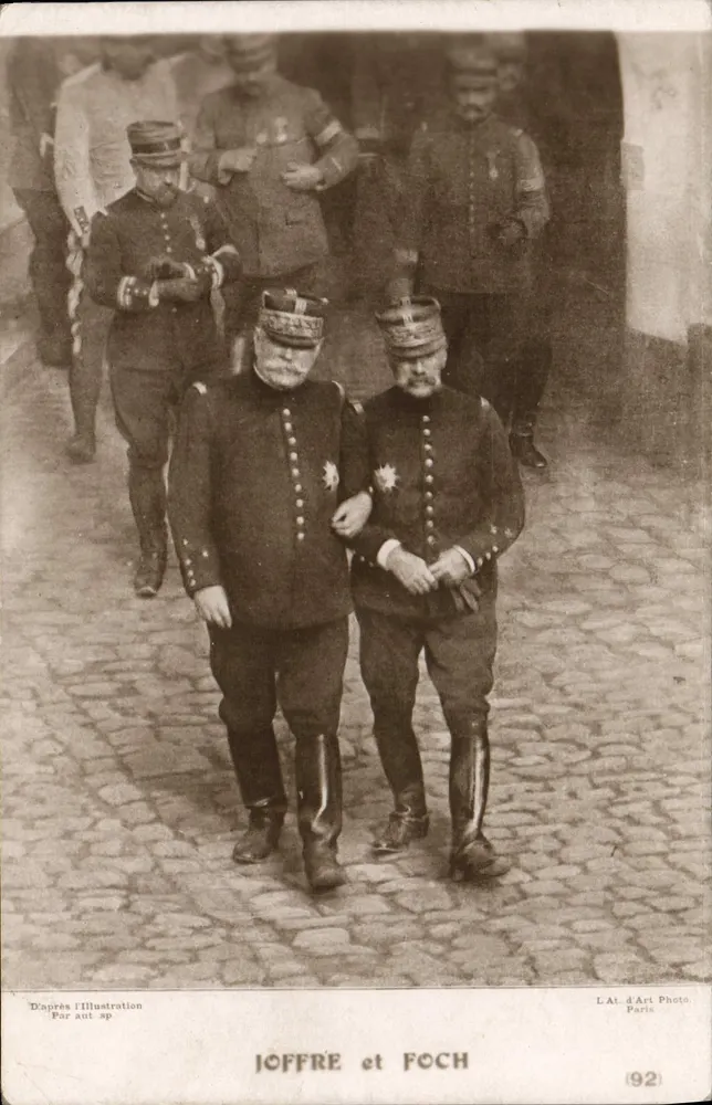 Joffre e Foch — fotografia segundo a Illustration — L'At d'Art Photo, Paris (92) - Frente
