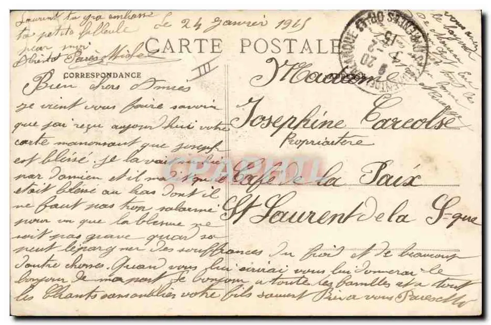 General De Castelnau y General Joffre — Las Grandes Figuras de la Guerra 1914 — Editor C.C.C. - Reverso
